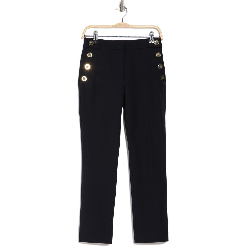 Derek Lam 10 Crosby Kelis Ankle Straight Leg Sailor Pants In Midnight