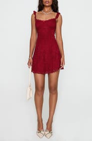 Princess Polly Beacall Lace Overlay Minidress