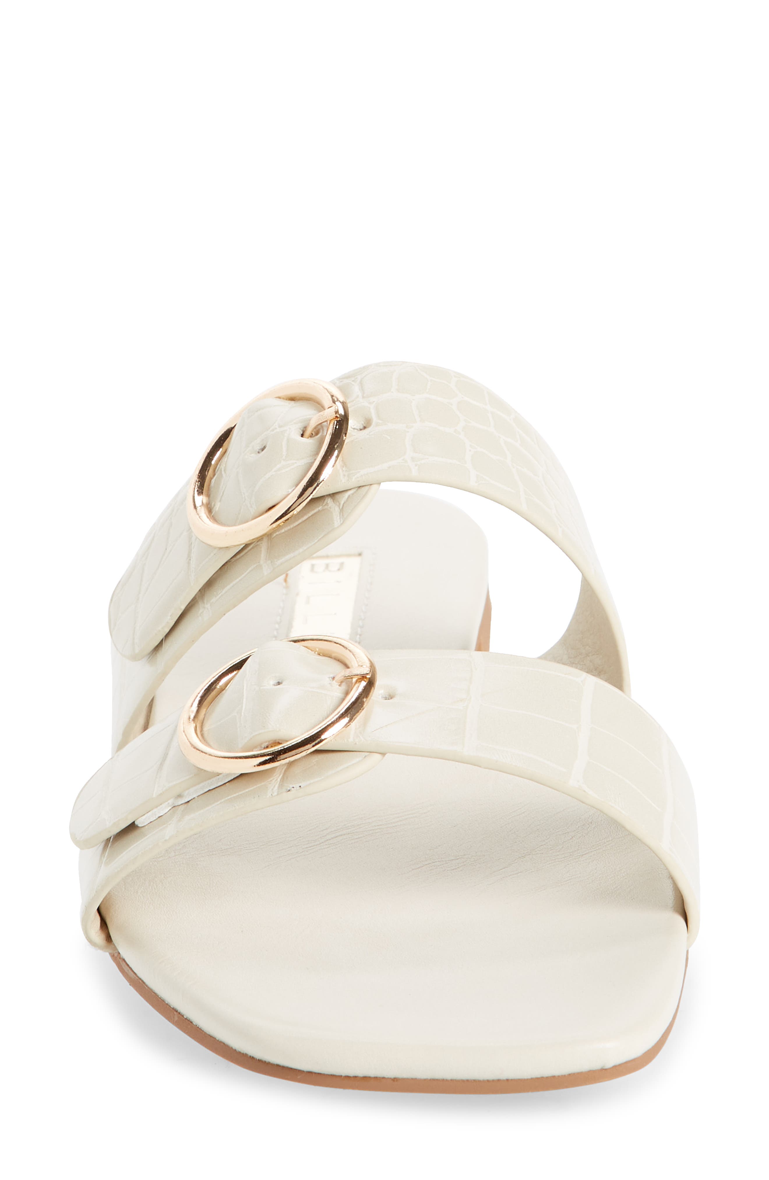 Billini Alaia Snakeskin Embossed Slide Sandal, Alternate, color, 