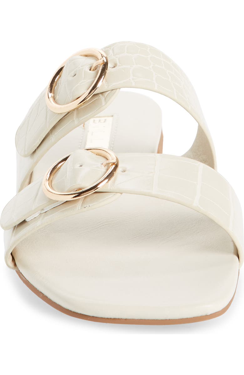 Billini Alaia Snakeskin Embossed Slide Sandal, Alternate, color,