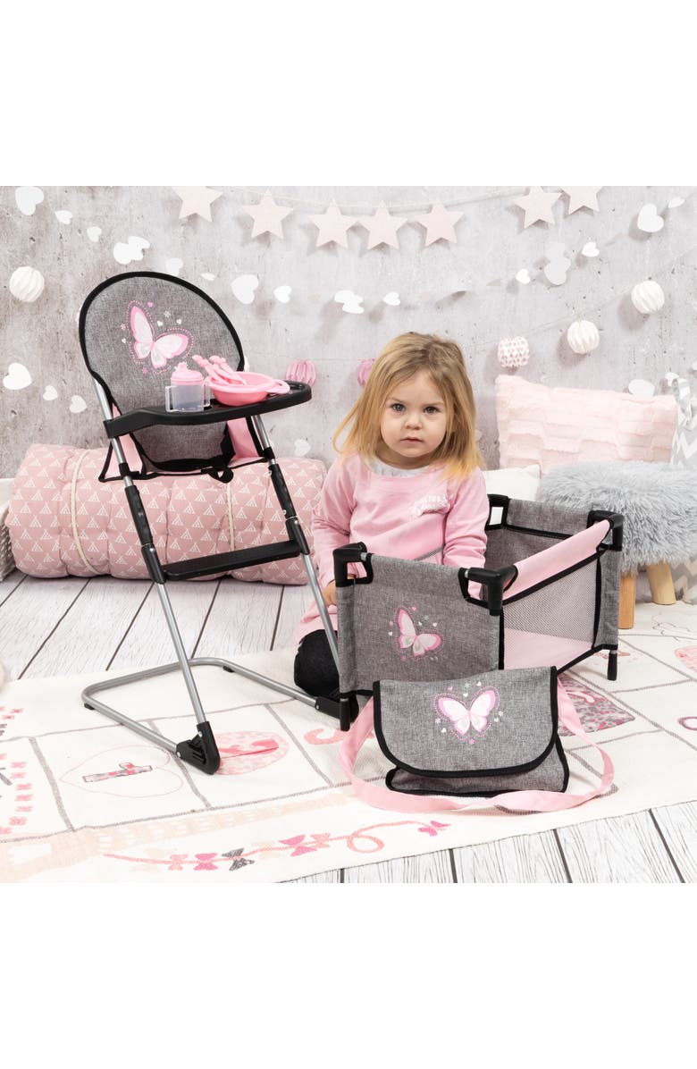 Bayer Design 9 In 1 Doll Travel Bed Set, For Dolls Up to 18 Inches, Kids 3+, Alternate, color, Multicolored