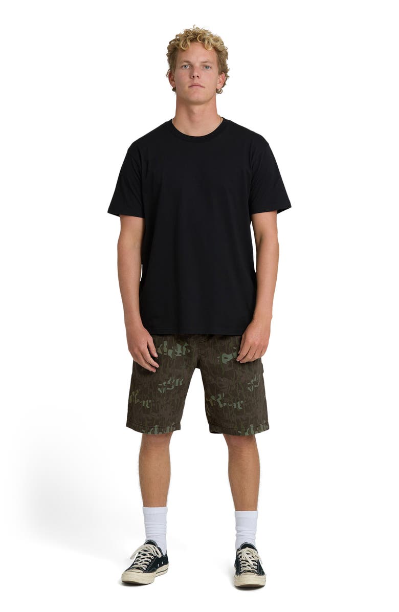 Billabong Bad Dog Camo Elastic Waist Carpenter Shorts, Alternate, color, 