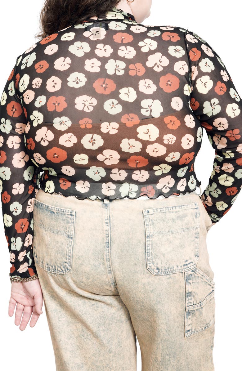 BP. + Wildfang Crop Mock Neck Top, Alternate, color, 