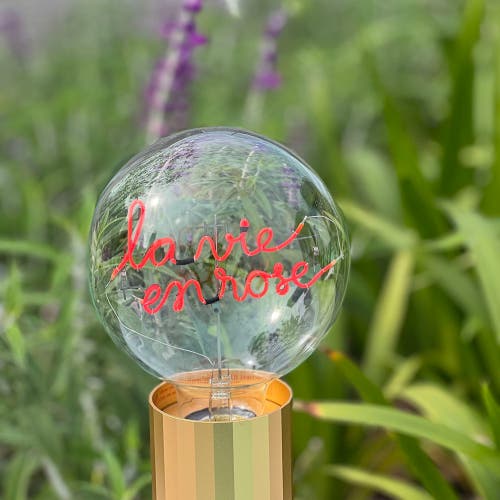 Mitb Rose Portable Table Lamp In Green