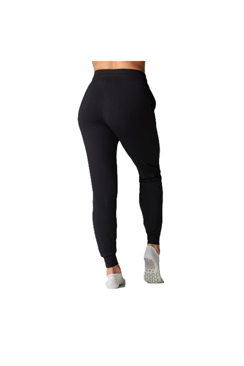 High Waisted Fitted Jogger, Alternate, color, EBONY