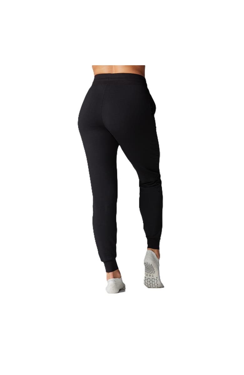 Tavi High Waisted Fitted Jogger, Alternate, color, Ebony