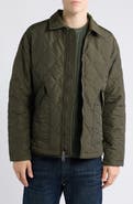 Schott NYC Quilted Down Shirt Jacket