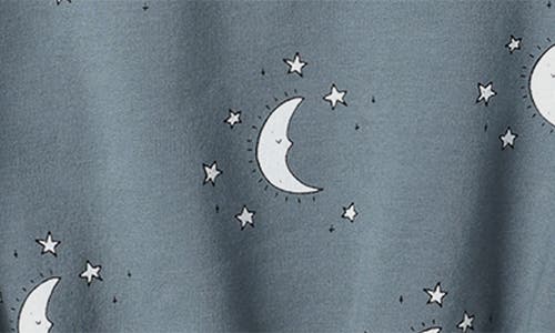 Quincy Mae Relaxed Fit Stretch Organic Cotton Sweatshirt In Blue