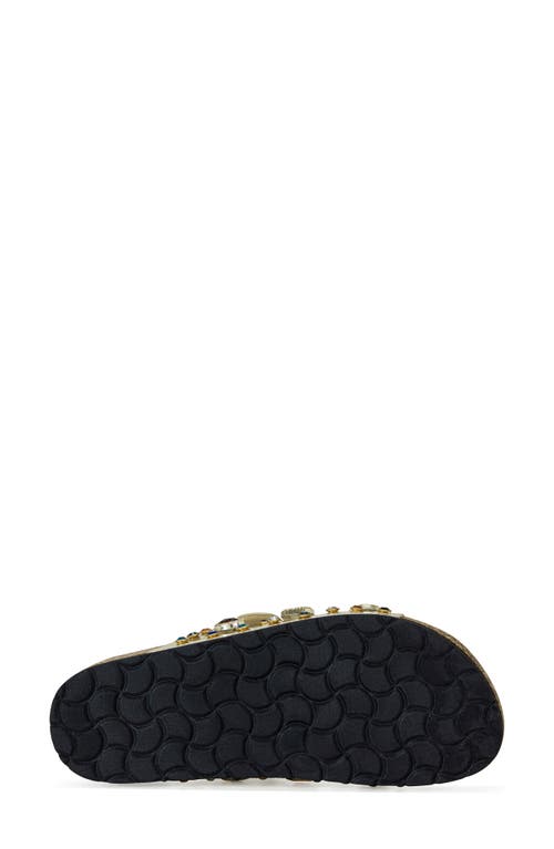 Azalea Wang Bayleaves Slide Sandal In Gold