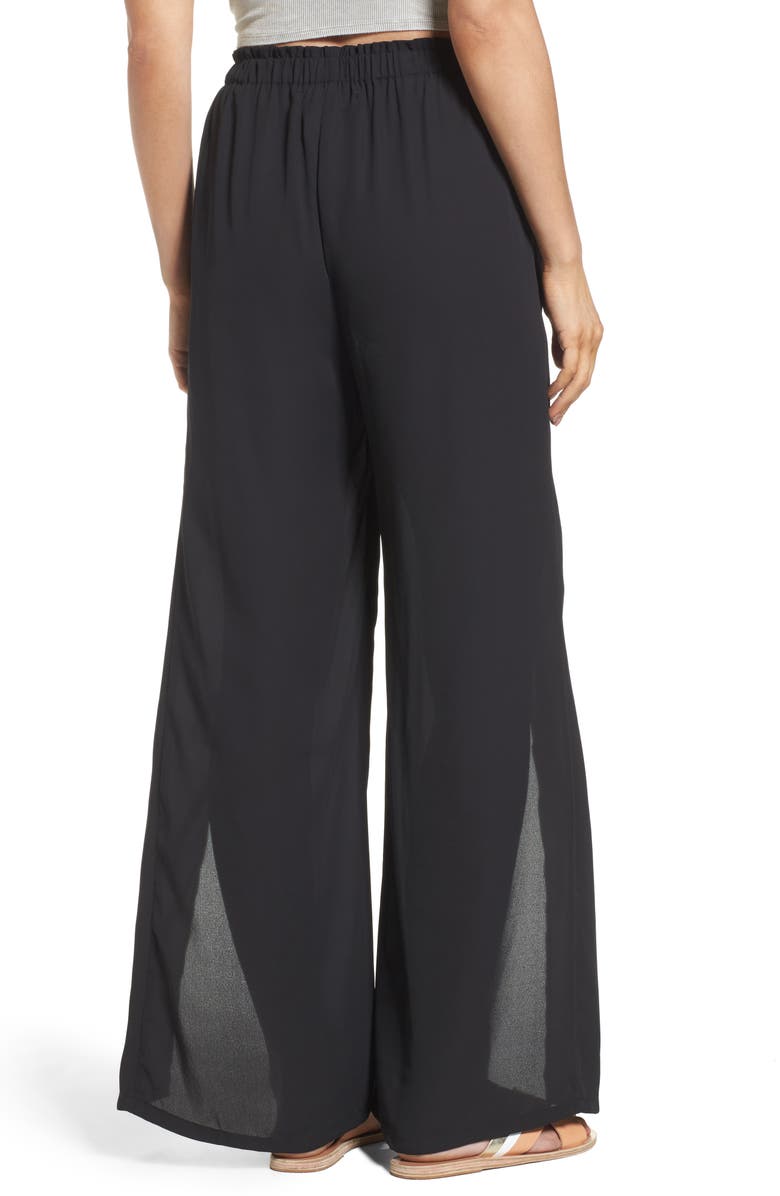 Mimi Chica Slit Detail Pants, Alternate, color, 