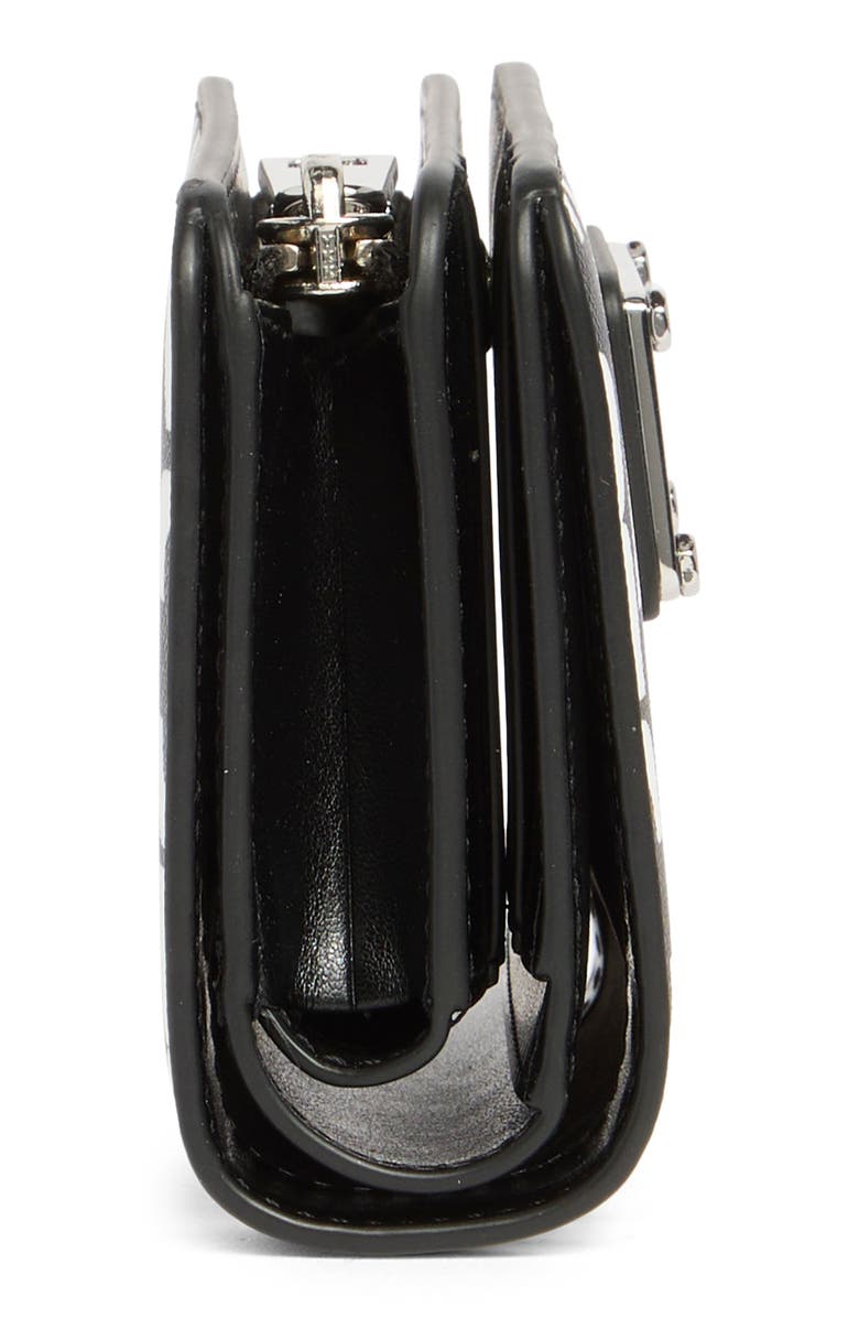 Marc Jacobs Jumbled Logo Wallet, Alternate, color, Black/White