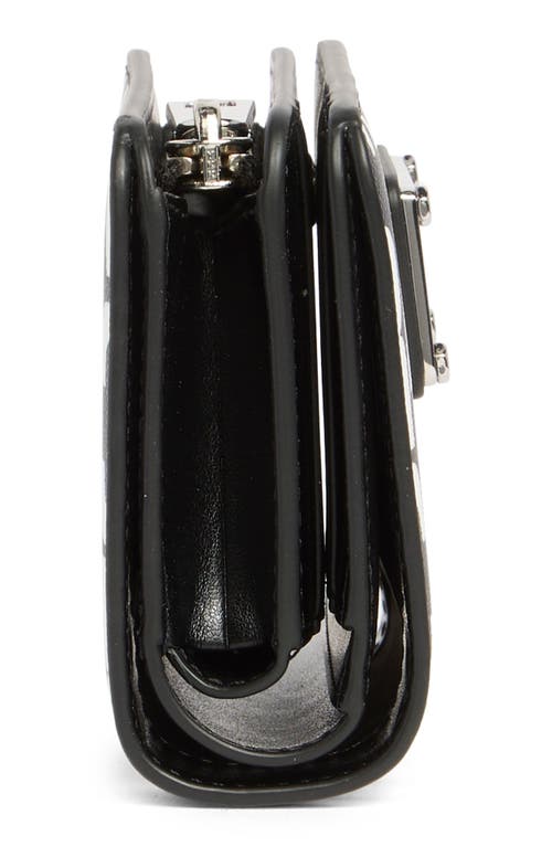 Marc Jacobs Jumbled Logo Wallet In Black/white