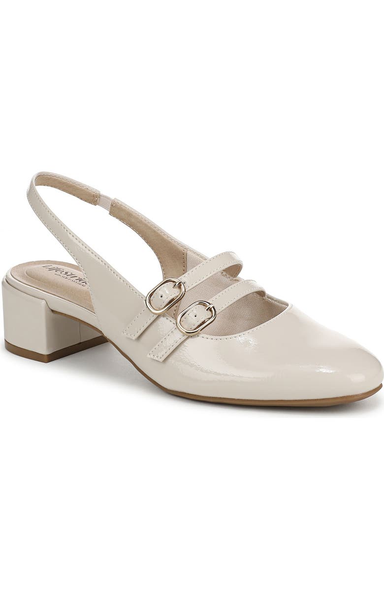 LifeStride Beatrice Slingback Pump, Main, color, Almond Milk