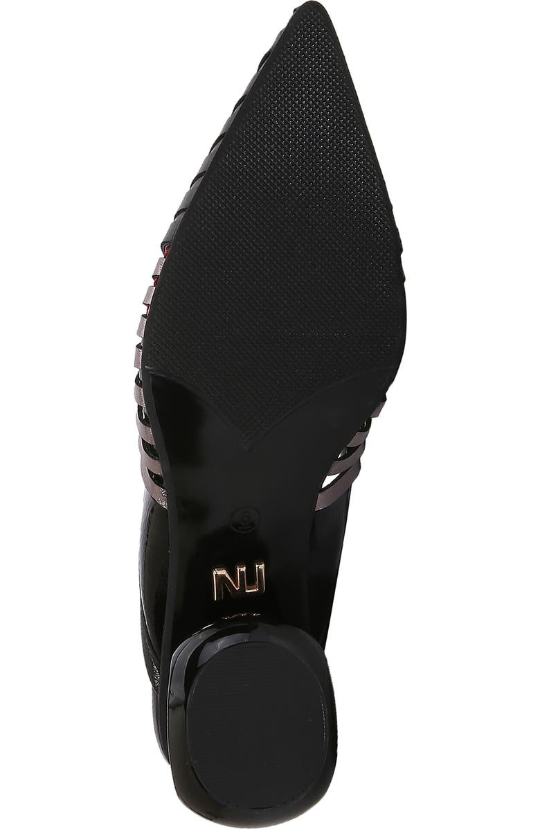 NINETY UNION Alllison Pointed Tie Kitten Heel Slingback Pump, Alternate, color, Black Multi