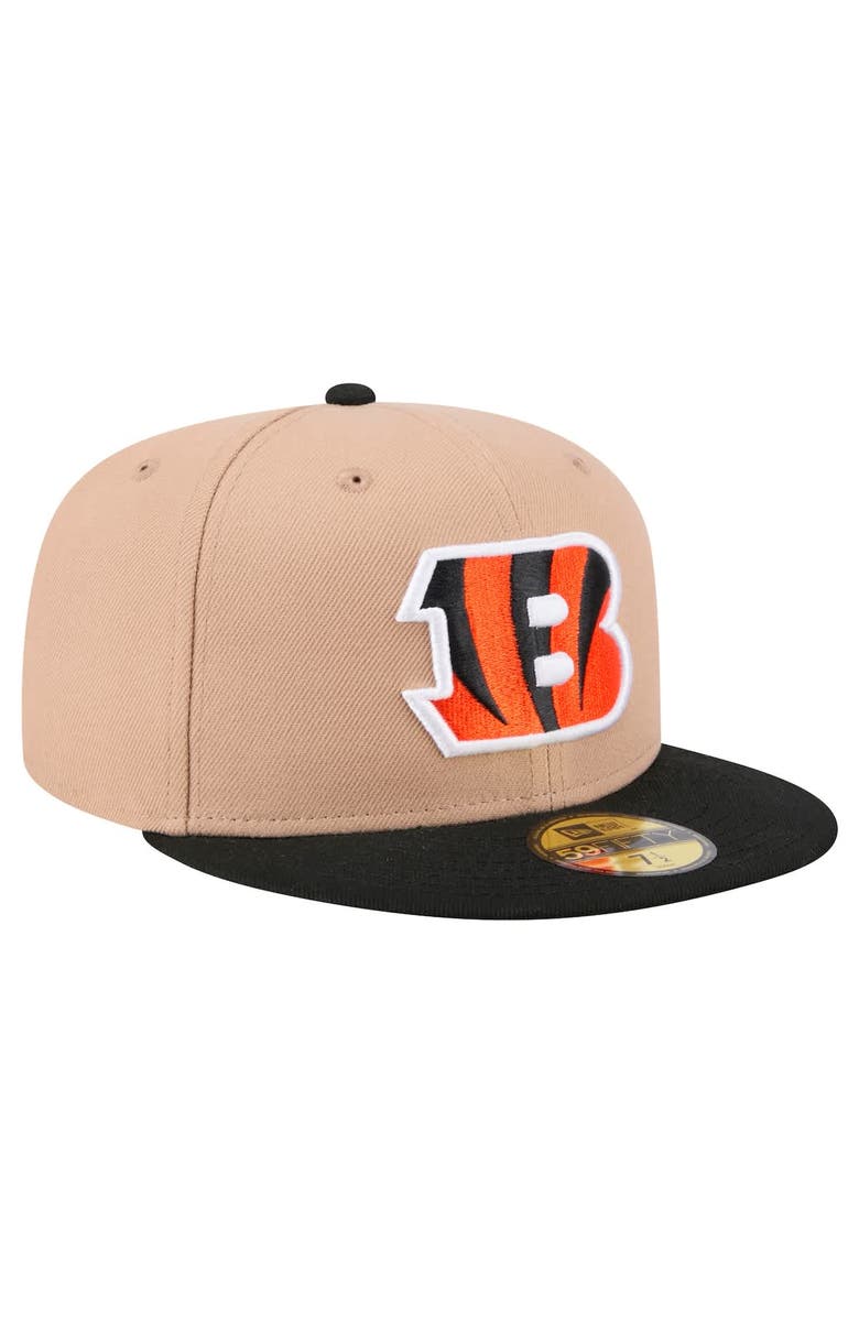 New Era Men's New Era Tan Cincinnati Bengals   Logo Main 59FIFTY Fitted Hat, Alternate, color, Tan