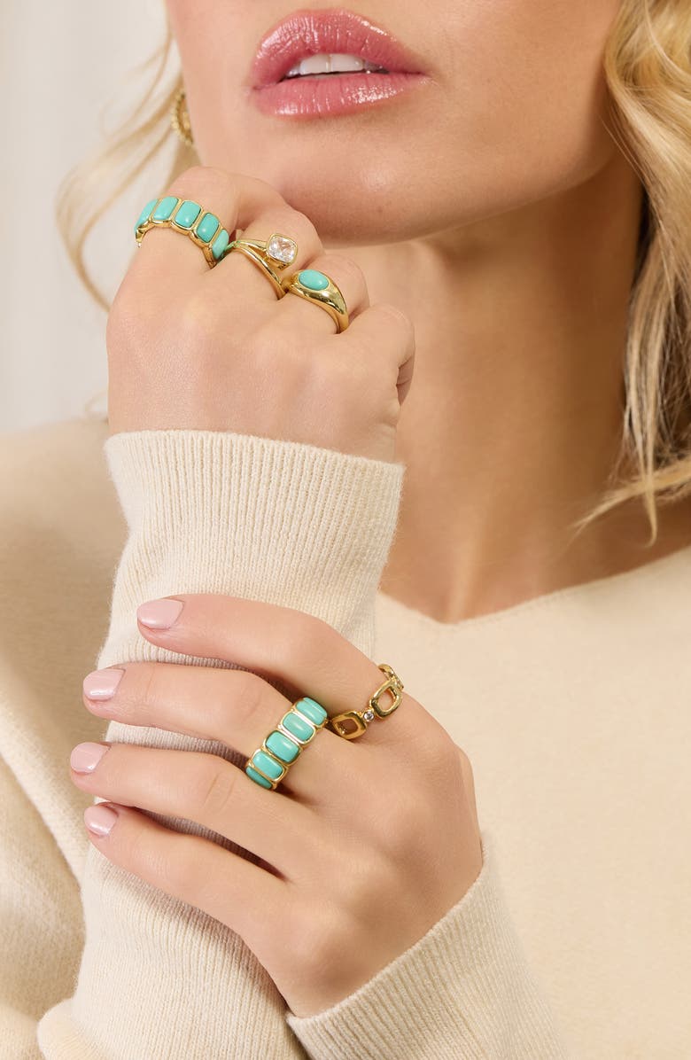 ATHRA LUXE Modern Muse Cushion Wrap Ring, Alternate, color, Gold