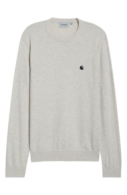 Carhartt Work In Progress Madison Lambswool Blend Sweater In Gray