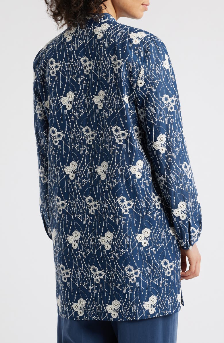 Masai Copenhagen Giaria Floral Embroidered Cotton Tunic, Alternate, color, 