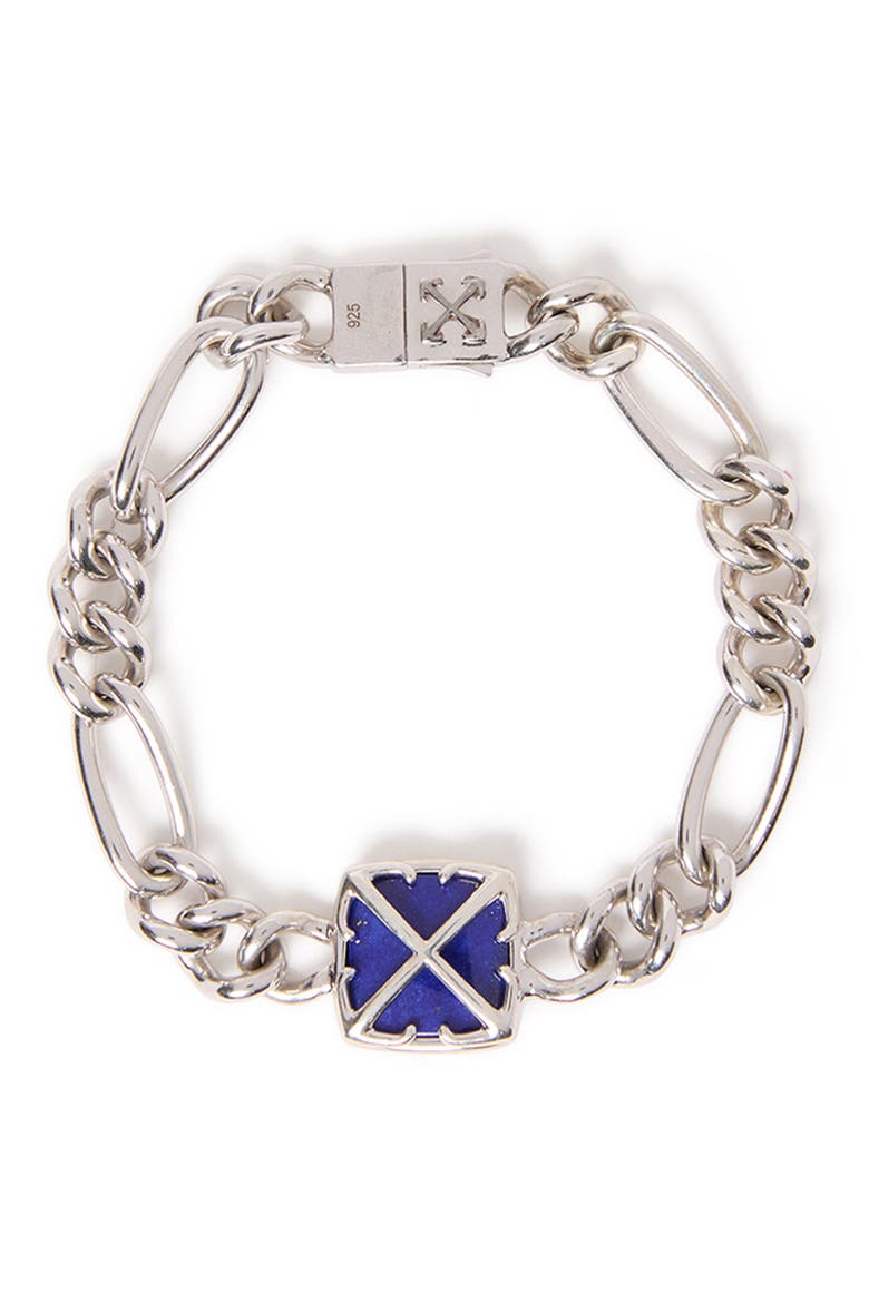 Lapis Lazuli Arrow Chain Bracelet, Main, color, SILVER