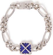 Off-White Lapis Lazuli Arrow Chain Bracelet