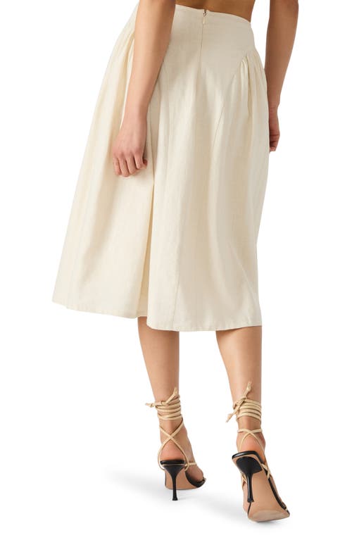 STEVE MADDEN STEVE MADDEN BROOKLYN LINEN BLEND SKIRT 