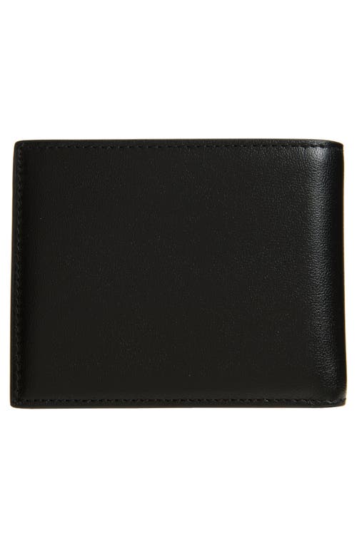 Valentino Garavani Vlogo Leather Bifold Wallet In Black