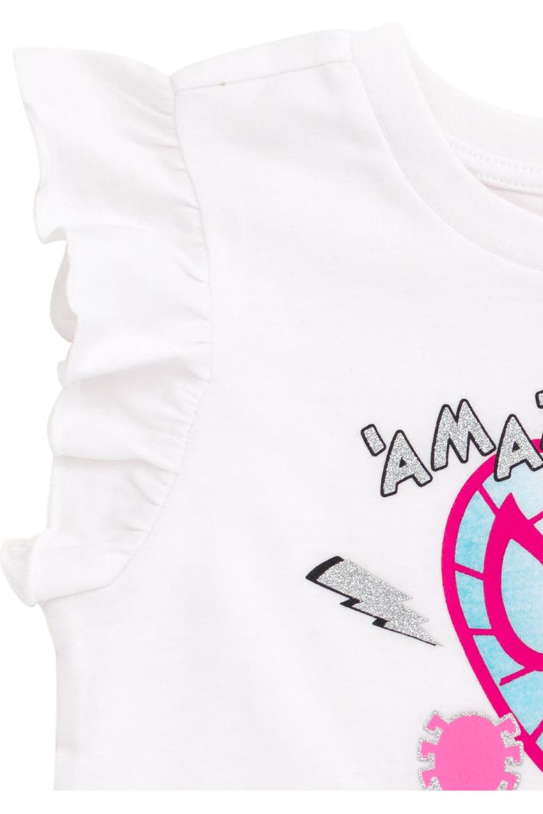 Spider-Man 2-Piece T-Shirt and Skirt Set, Alternate, color, White Pink Spiderman