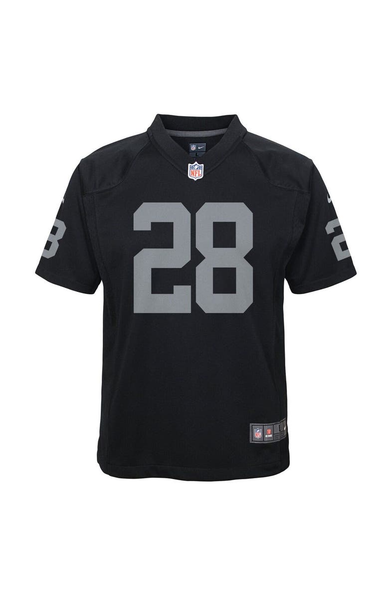 Nike Youth Nike Josh Jacobs Black Las Vegas Raiders Game Jersey, Alternate, color,