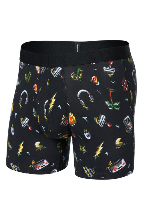 Saxx Droptemp™ Cooling Cotton Boxer Briefs In Black