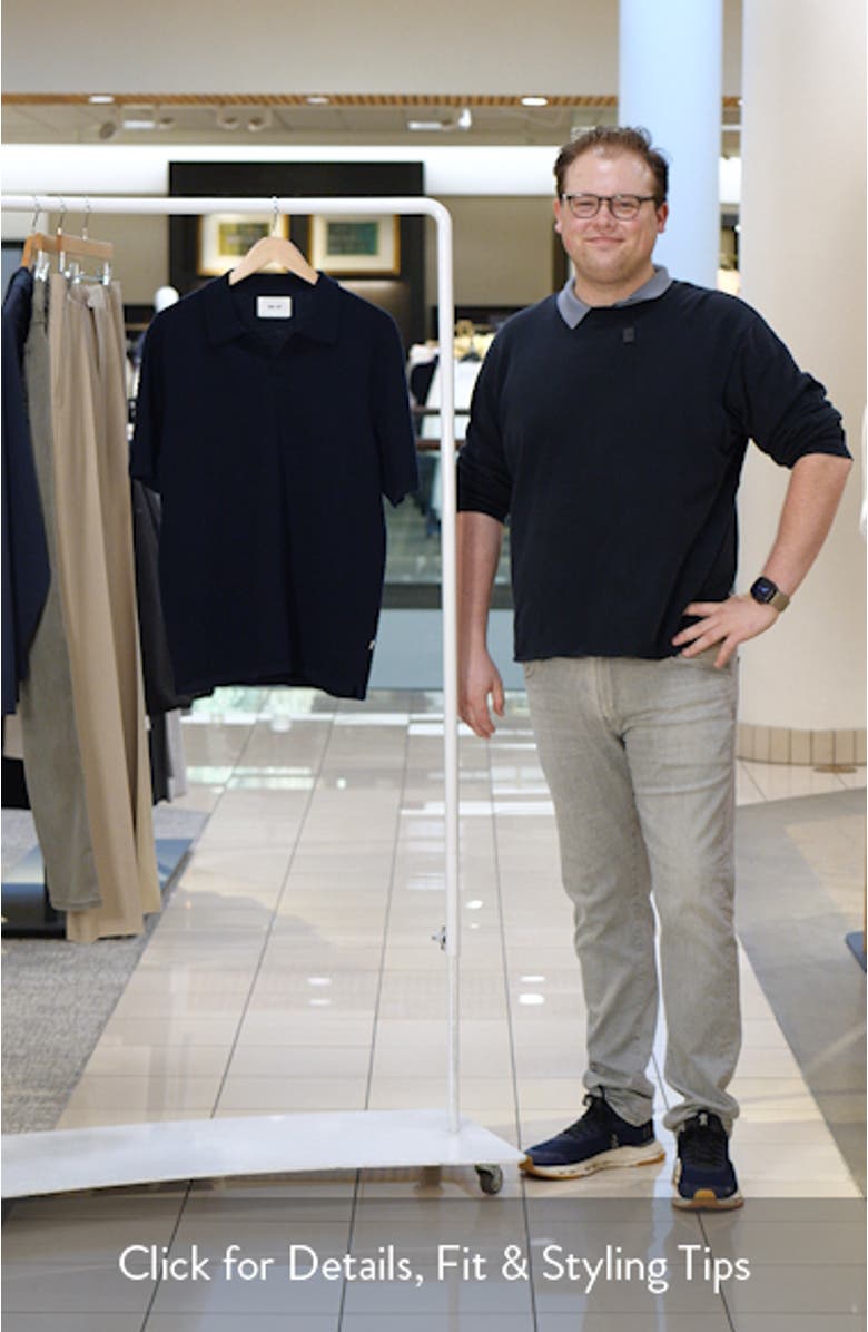 Paul Textured Organic Cotton Knit Polo, sales video thumbnail