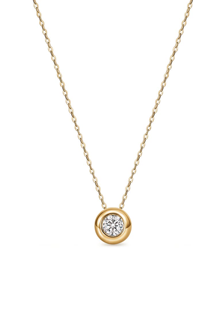 Dream 18k Gold Diamond Solitaire Pendant Necklace, Main, color, 18K YELLOW GOLD/DIAMOND