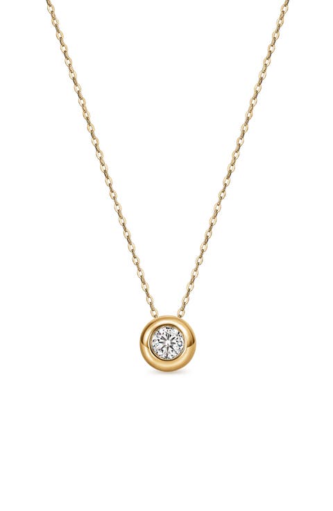 Dream 18k Gold Diamond Solitaire Pendant Necklace