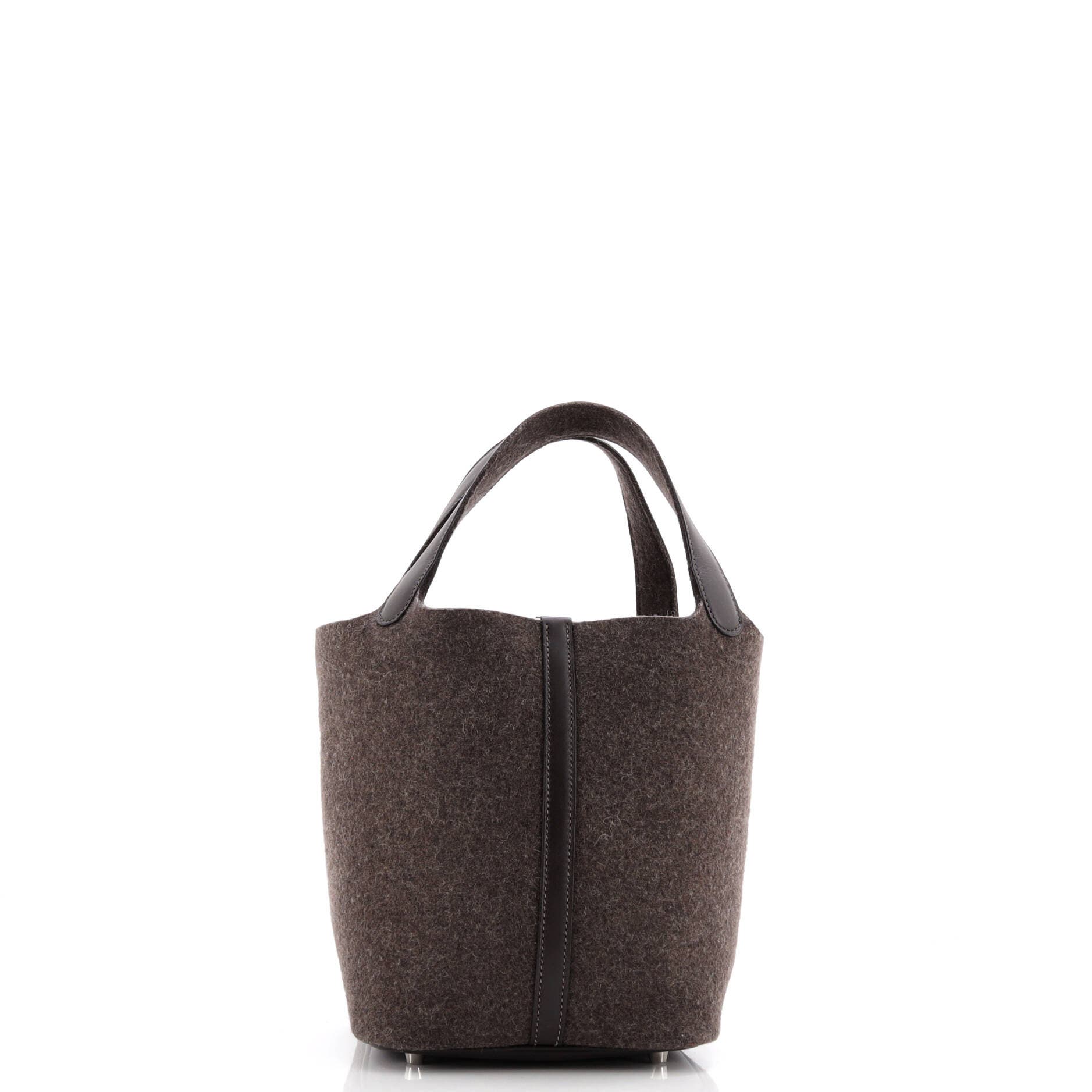 Pre-Owned Hermes Picotin Lock Bag Felt with Leather MM, Alternate, color, 