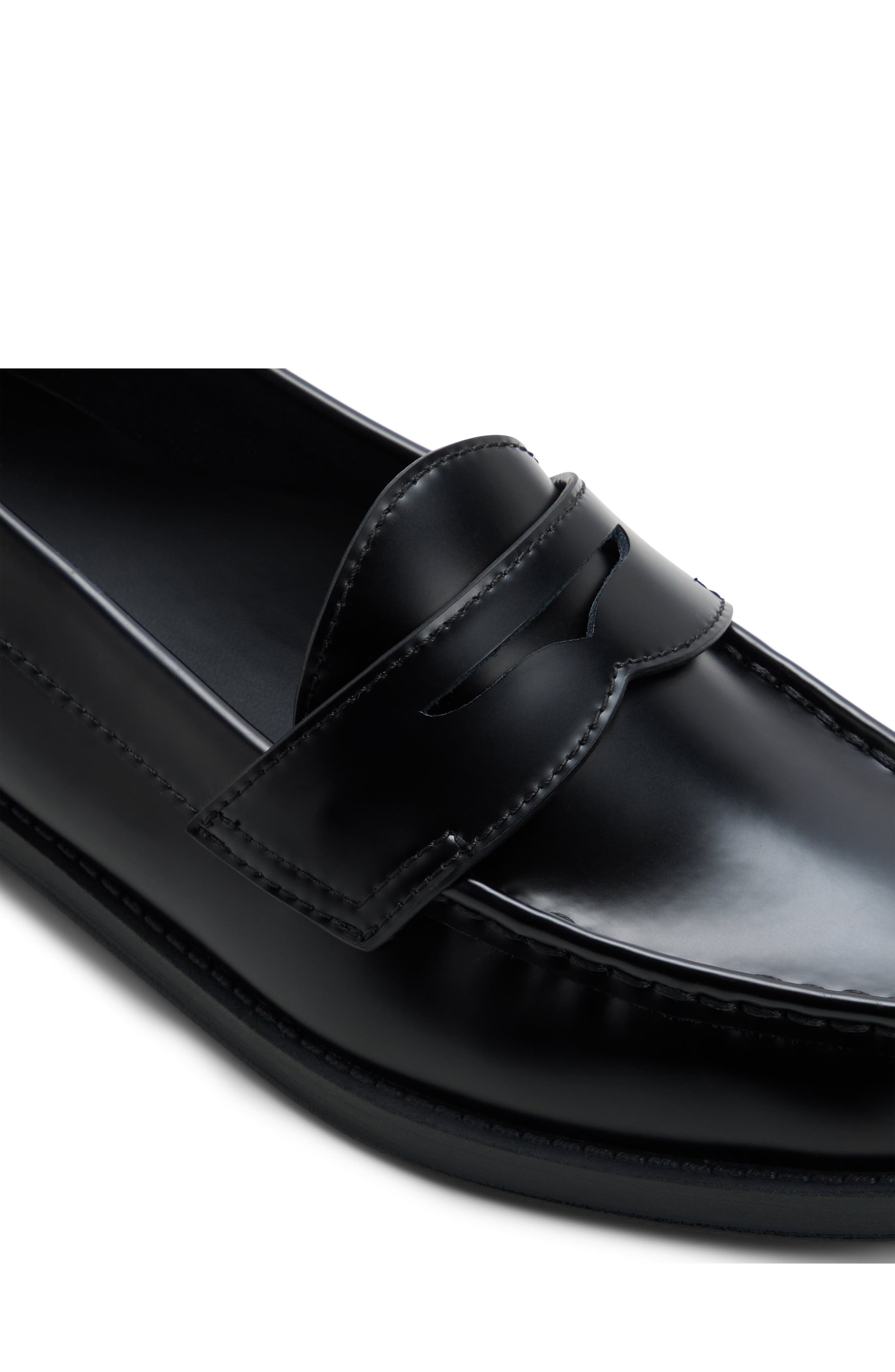 Mabel Penny Loafer, Alternate, color, BLACK