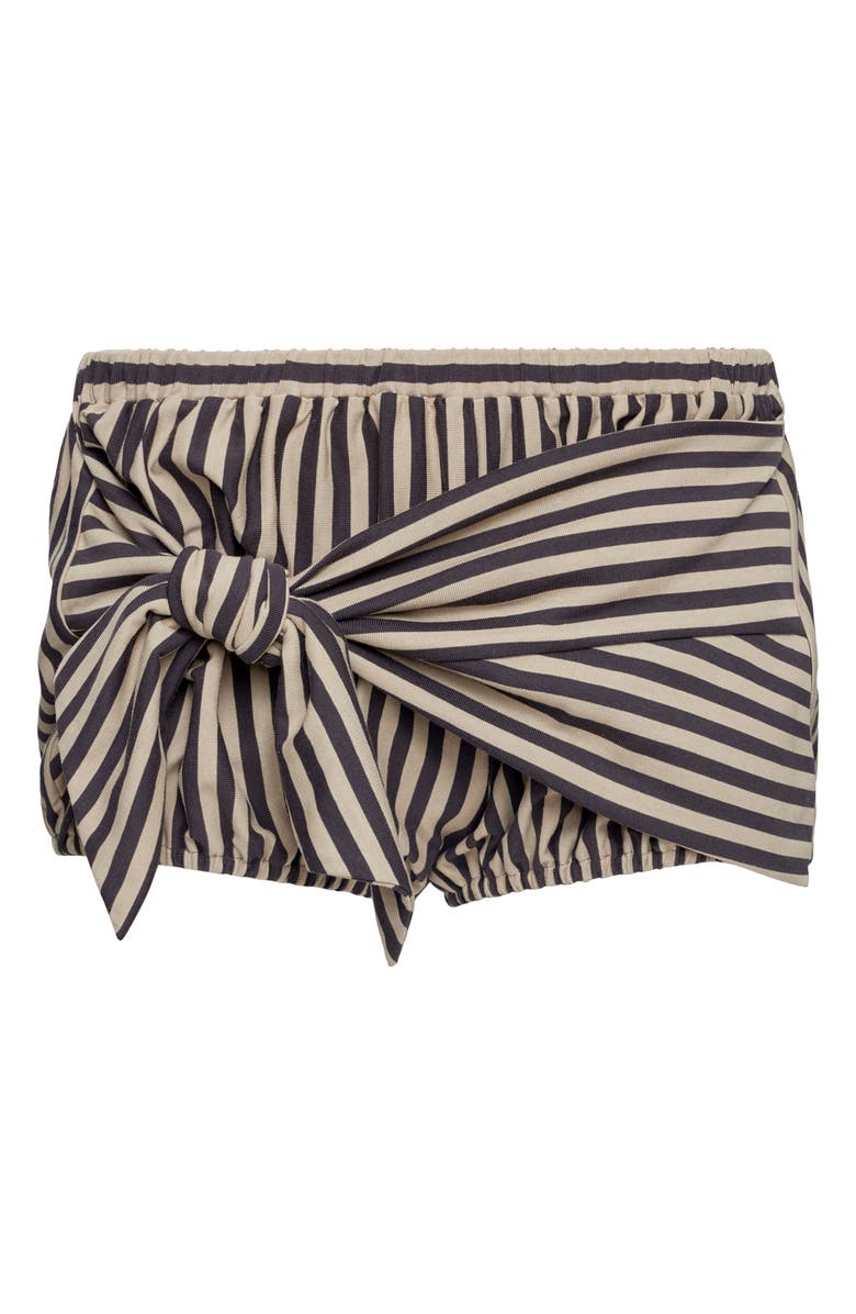 LIONESS Bloom Bubble Skort, Alternate, color, Beige Stripe