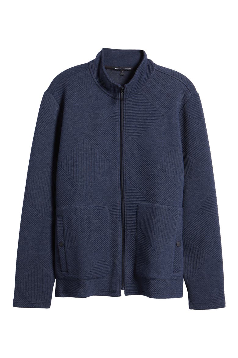 Steep Rock High Collar Double Knit Jacket, Alternate, color, NAVY