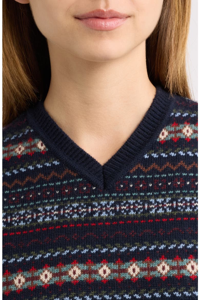 Vincent Fair Isle Sweater Vest, Alternate, color, NAVY DASHWOOD FAIR ISLE