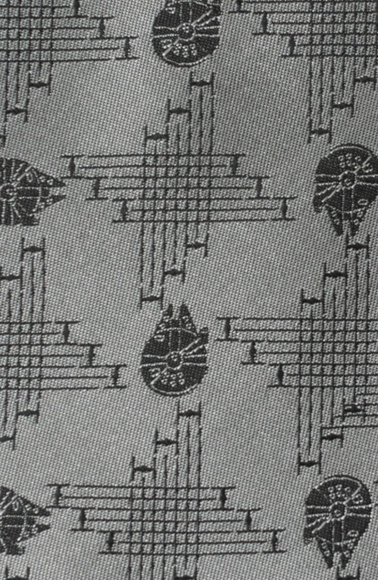 Cufflinks, Inc. x Star Wars<sup>™</sup> Millennium Falcon Silk Blend Tie, Alternate, color, Gray