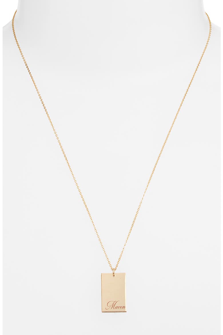 Stella Personalized Pendant Necklace, Alternate, color, GOLD