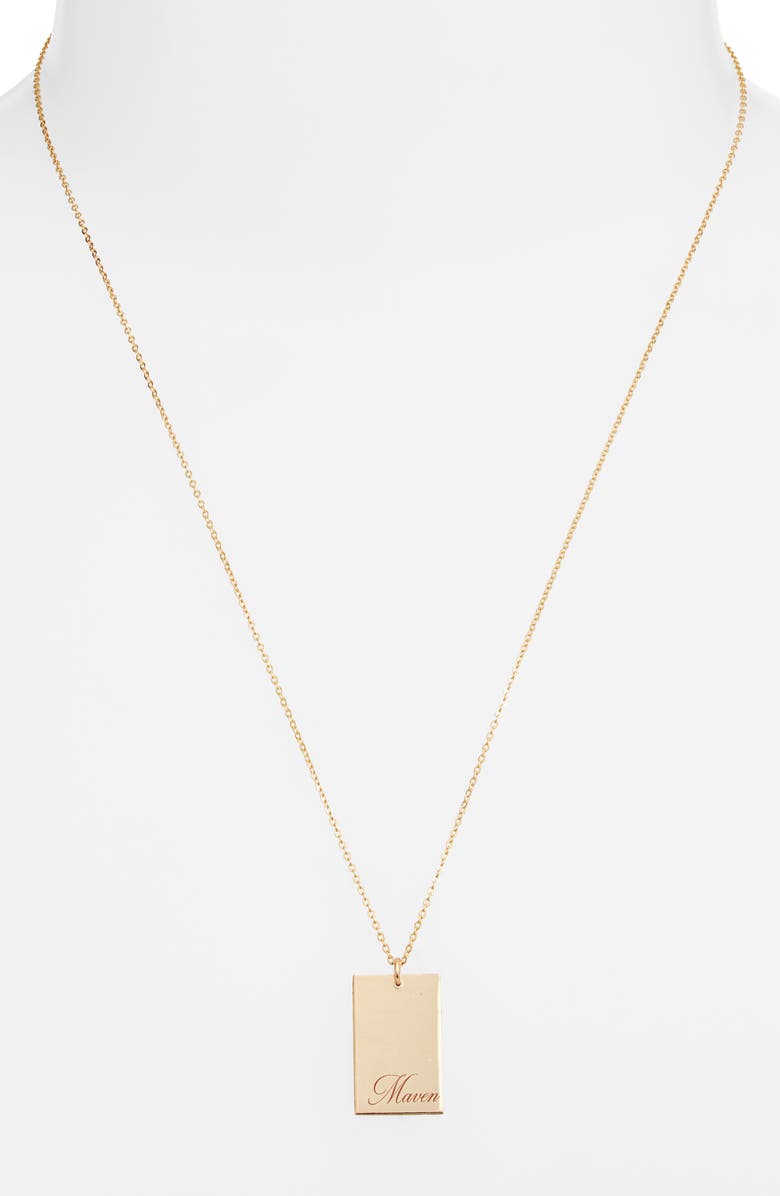 Set & Stones Stella Personalized Pendant Necklace, Alternate, color, Gold