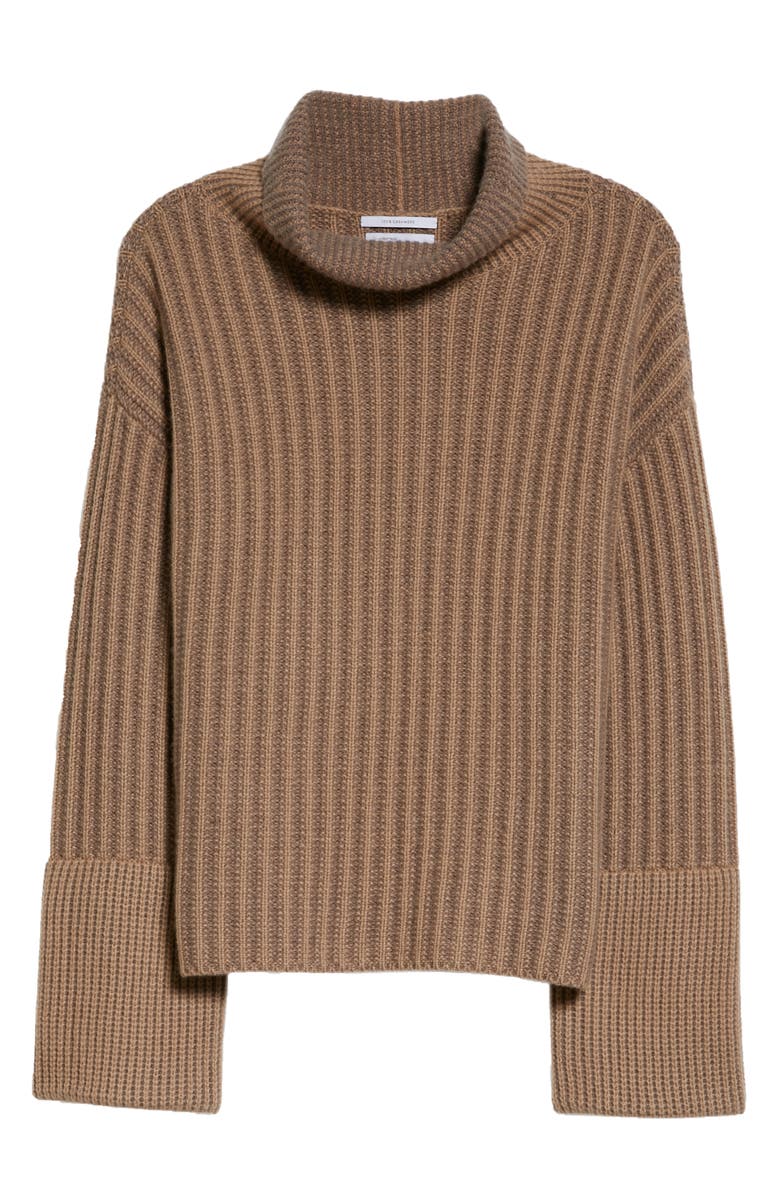 Nordstrom Signature Ribbed Turtleneck Cashmere Sweater, Alternate, color,