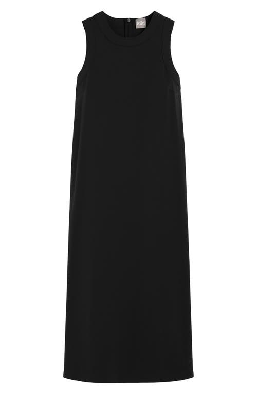 Weekend Max Mara Ecru Sleeveless Midi Dress In Black