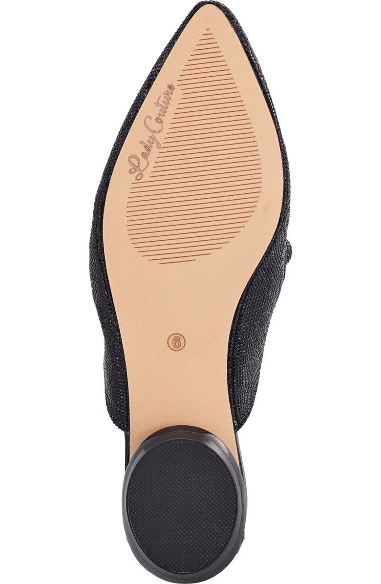 LADY COUTURE Micro Rhinestone Loafer Mule, Alternate, color, Black