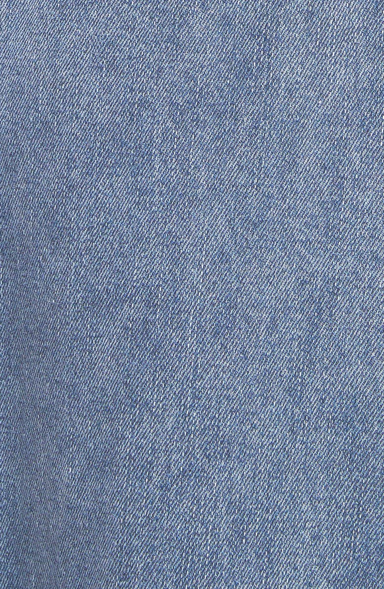 FLYING TOMATO Denim Midi Dress, Alternate, color, Acid Denim