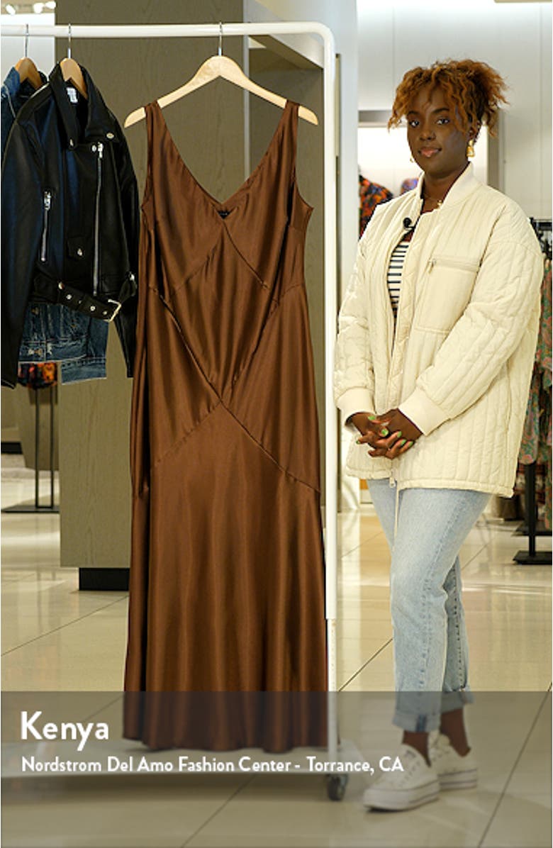 Curve Satin Maxi Slipdress, sales video thumbnail