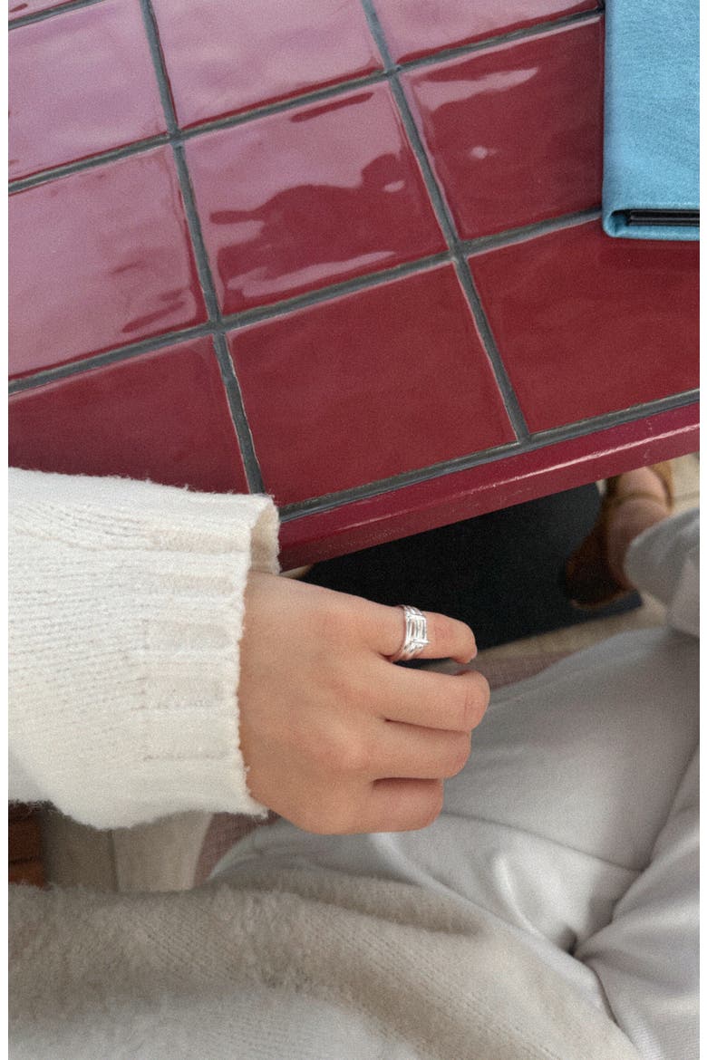Rowe Ring, Alternate, color, Silver