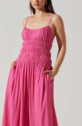 Andrina Shirred Maxi Sundress