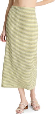 Vince Stripe Midi Skirt