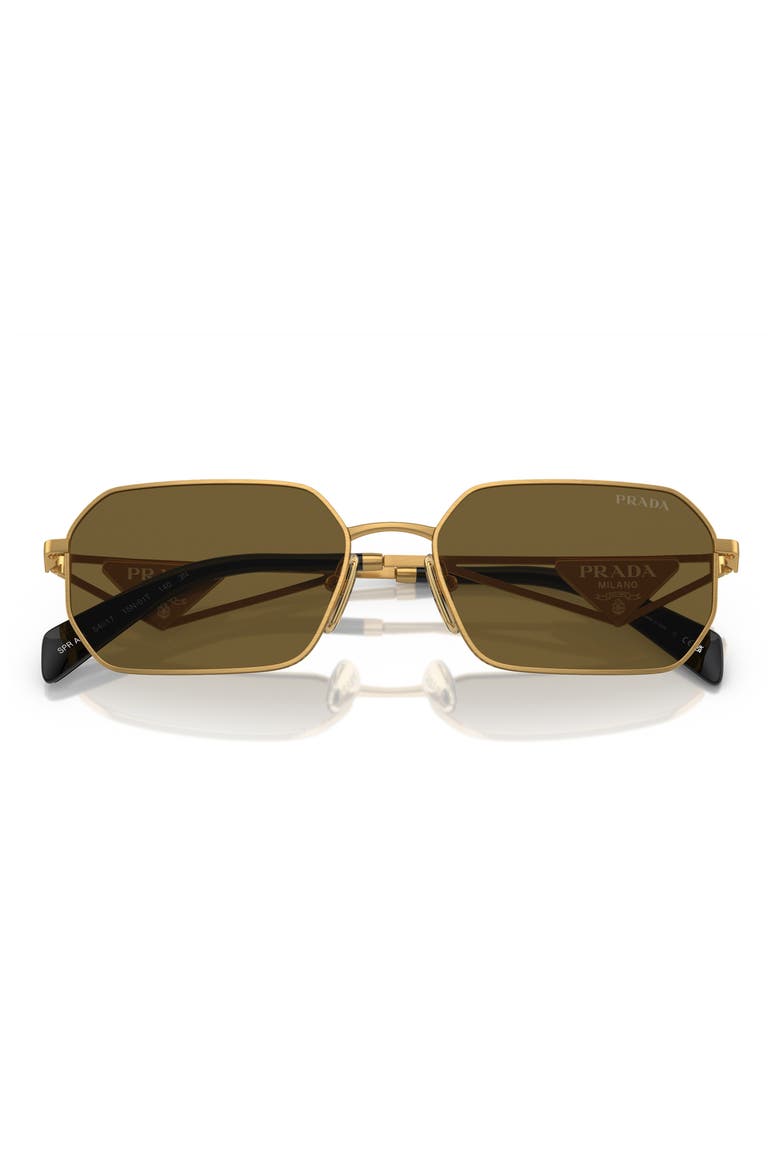 58mm Irregular Sunglasses, Main, color, MATTE GOLD