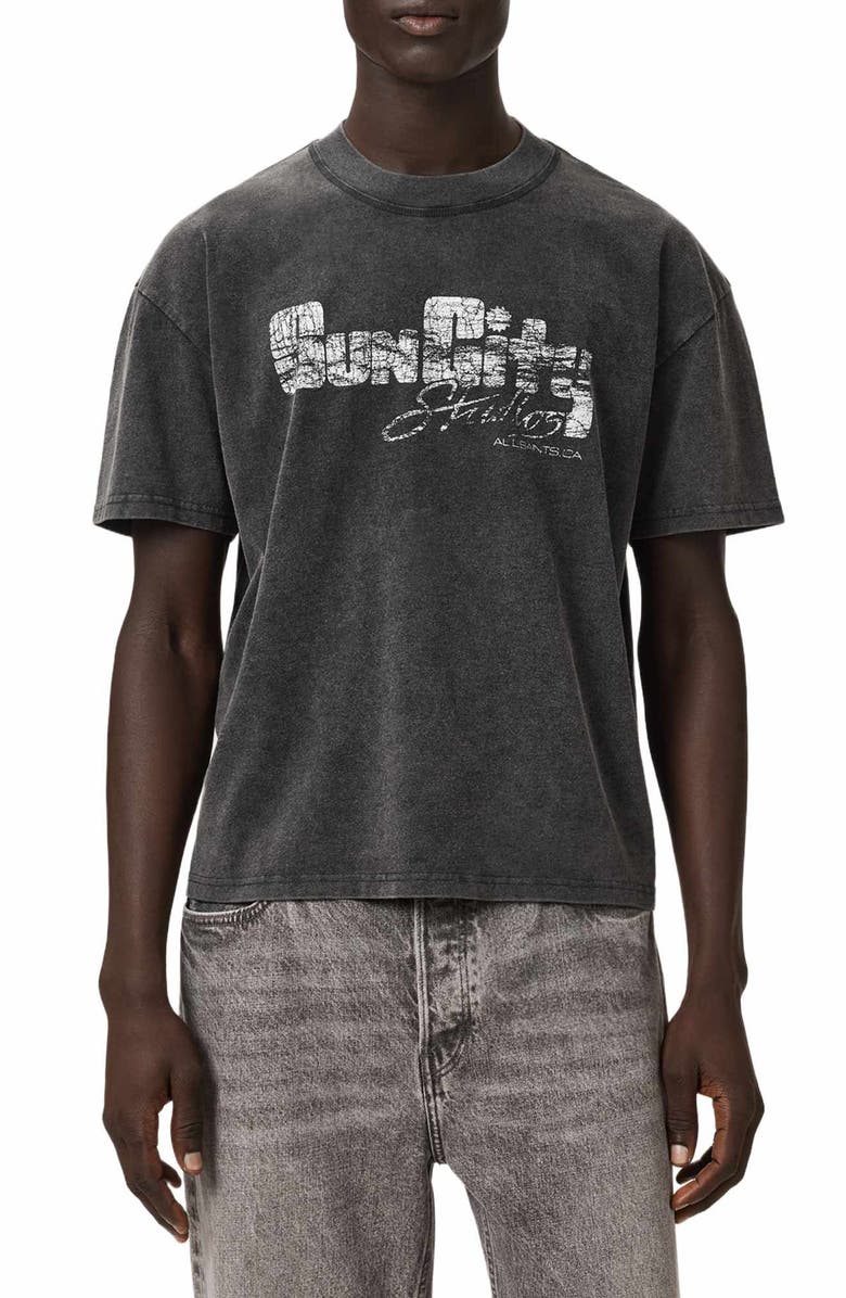 AllSaints Sun City Graphic T-Shirt, Main, color, 